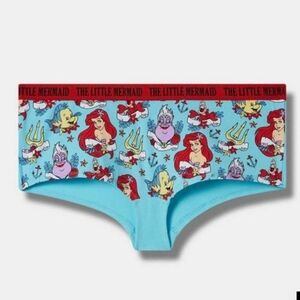 🆕️🧜‍♀️ 3X THE LITTLE MERMAID COTTON MID-RISE BOYSHORT PANTY🧜‍♀️